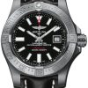 Breitling Watch Avenger Seawolf Leather Tang Type - Black