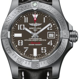 Breitling Watch Avenger Seawolf Leather Tang Type - Grey