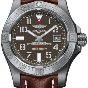 Breitling Watch Avenger Seawolf Leather Tang Type - Grey