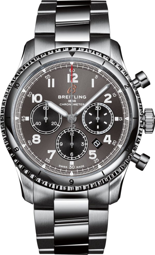 Breitling Watch Aviator 8 B01 Chronograph 43 Steel Bracelet - Grey