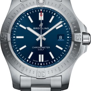Breitling Watch Chronomat Colt Automatic 44 Pilot Bracelet - Blue