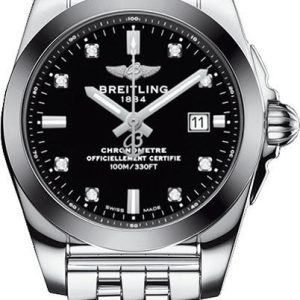Breitling Watch Galactic 29 Sleekt Black Trophy Pilot Bracelet - Black