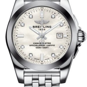 Breitling Watch Galactic 29 Sleekt Pilot Bracelet - White