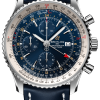 Breitling Watch Navitimer 1 Chronograph GMT 46 Leather Tang Type - Blue