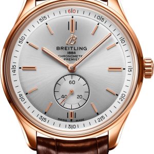 Breitling Watch Premier Automatic 40 Red Gold Silver - Silver