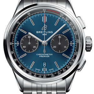 Breitling Watch Premier B01 Chronograph 42 Steel Navitimer - Blue