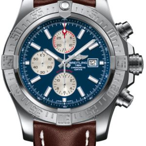Breitling Watch Super Avenger II Steel Leather Tang Type - Blue