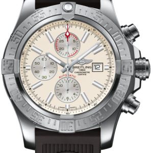 Breitling Watch Super Avenger II Steel Stratus Silver - Silver