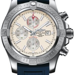 Breitling Watch Super Avenger II Steel Stratus Silver - Silver