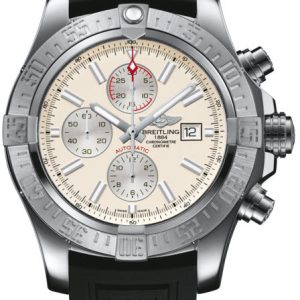Breitling Watch Super Avenger II Steel Stratus Silver - Silver