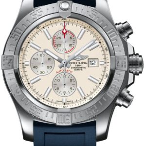 Breitling Watch Super Avenger II Steel Stratus Silver - Silver