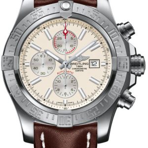 Breitling Watch Super Avenger II Steel Stratus Silver - Silver