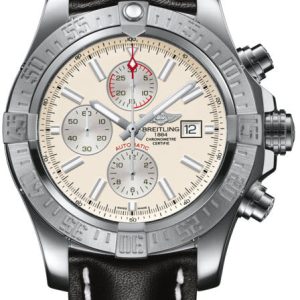 Breitling Watch Super Avenger II Steel Stratus Silver - Silver