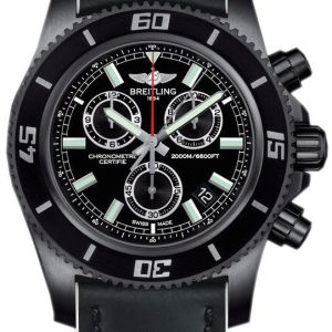 Breitling Watch Superocean Chronograph M2000 Blacksteel Limited Edition D - Black