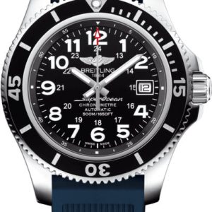 Breitling Watch Superocean II 42 Ocean Racer Pushbutton Clasp - Black