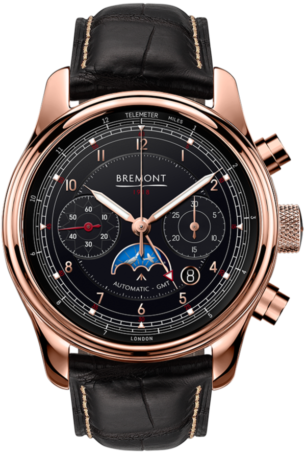 Bremont Watch 1918 Rose Gold Limited Edition - Black