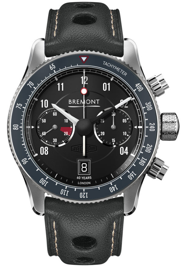 Bremont Watch Jaguar E-type 60th Anniversary Flat Out Grey Limited Edition - Black