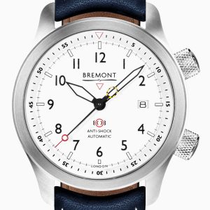 Bremont Watch MBII White Blue Barrel Closed Case Back D - White