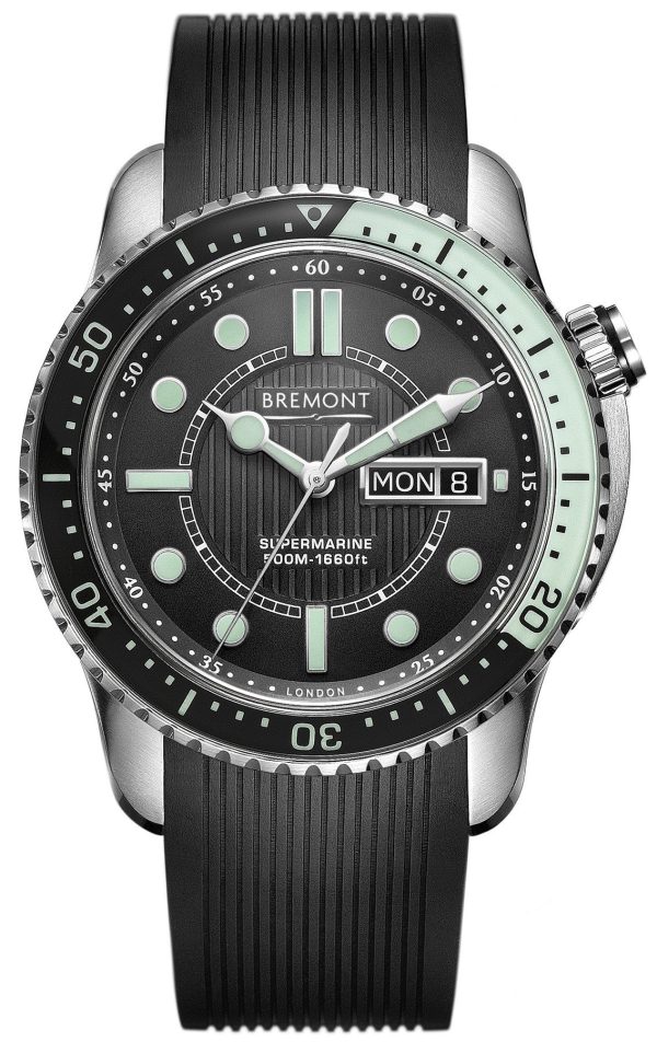 Bremont Watch Supermarine 500 Black Green - Black