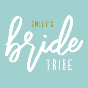 Bride Tribe Personalised Water Bottle, 18oz (500ml), Gifts Blue