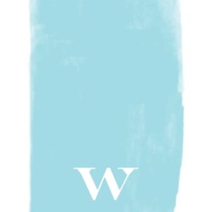 Brushed Monogram Personalised Tea Towel, Gifts Blue