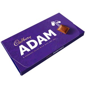 Cadbury Adam Dairy Milk Chocolate Bar with Gift Envelope