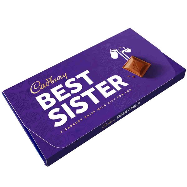 Cadbury Best Sister Dairy Milk Chocolate Bar with Gift Envelope
