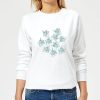 Candlelight Flower Bouquet Burst Women's Sweatshirt - White - S - White