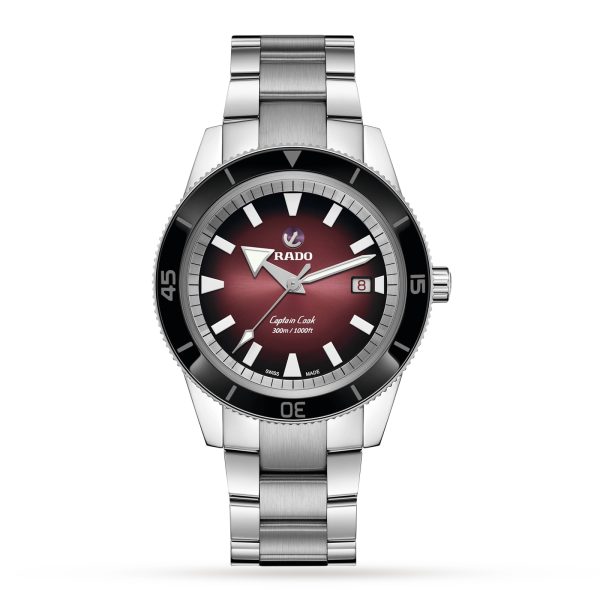 Captain Cook Red Automatic 42mm Mens Watch
