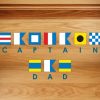 Captain Dad 8x9" Personalised Mouse Mat (20x23cm), Gifts Multi