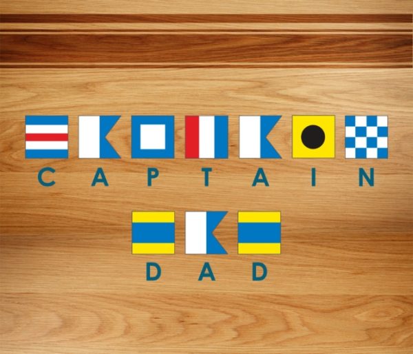 Captain Dad 8x9" Personalised Mouse Mat (20x23cm), Gifts Multi