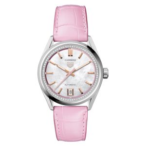 Carrera Date 18k Rose Gold 36mm Ladies Watch