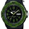 Casio Classic Collection Black Canvas Strap Green Men's Watch MRW-200HB-1BVEF