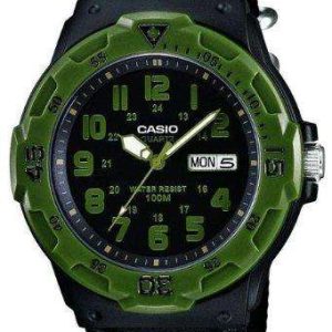Casio Classic Collection Black Canvas Strap Green Men's Watch MRW-200HB-1BVEF