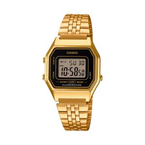 Casio Classic Collection Black Dial Gold Ladies' Watch LA680WEGA-1ER