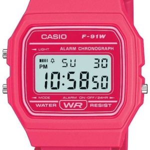 Casio Classic Pink Unisex Watch F-91WC-4AEF