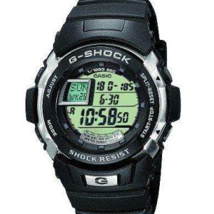 Casio G-Shock Black Silver Men's Alarm Chronograph Watch G-7700-1ER