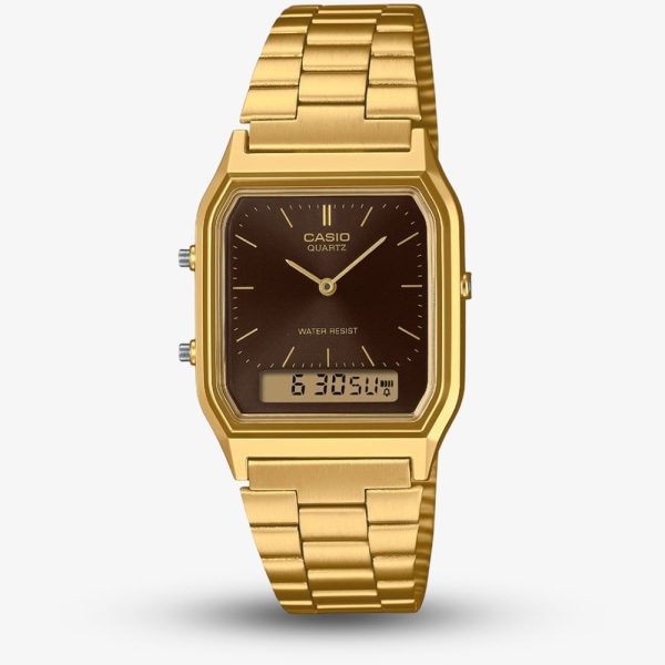 Casio Unisex Vintage Black Dial Dual Display Watch AQ-230GA-5AMQYES