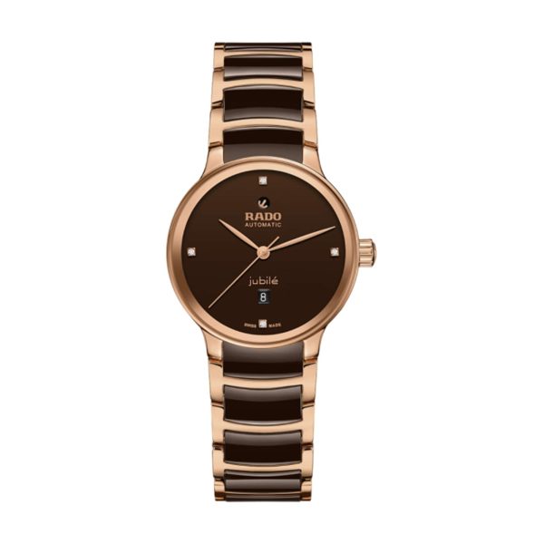 Centrix Automatic Diamonds 30.5mm Ladies Watch Brown