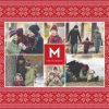 Christmas Cardigan Berber Fleece Photo Blanket, 40x30", Gifts Red
