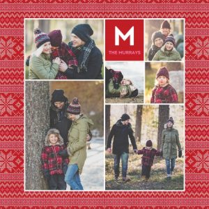 Christmas Cardigan Premium Berber Fleece Photo Blanket, 80x60", Gifts Red
