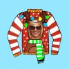 Christmas Jumper Personalised Christmas Bauble, Gifts White