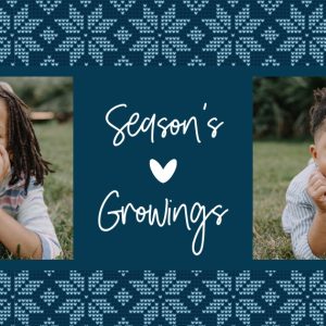 Christmas Knit Personalised Plant Pot, Gifts Blue