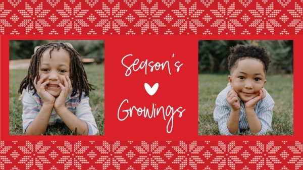 Christmas Knit Personalised Plant Pot, Gifts Red