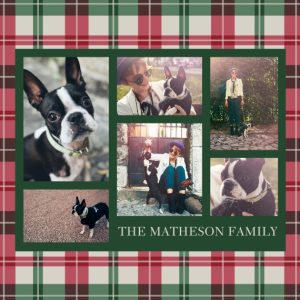 Christmas Plaid Berber Fleece Photo Blanket, 60x50", Gifts Multi
