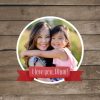 Christmas Ribbon Personalised Christmas Bauble, Gifts Brown