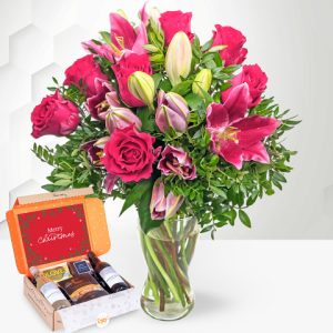 Christmas Rose and Lily & Wine Gift