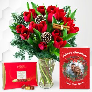 Christmas Tulips Joyful Gift
