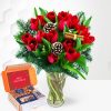 Christmas Tulips & Chocolate Gift