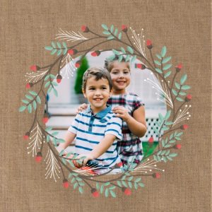 Christmas Wreath Personalised Christmas Bauble, Gifts Brown